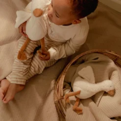 Knuffel Gans 17 cm - Wit - Little Goose
