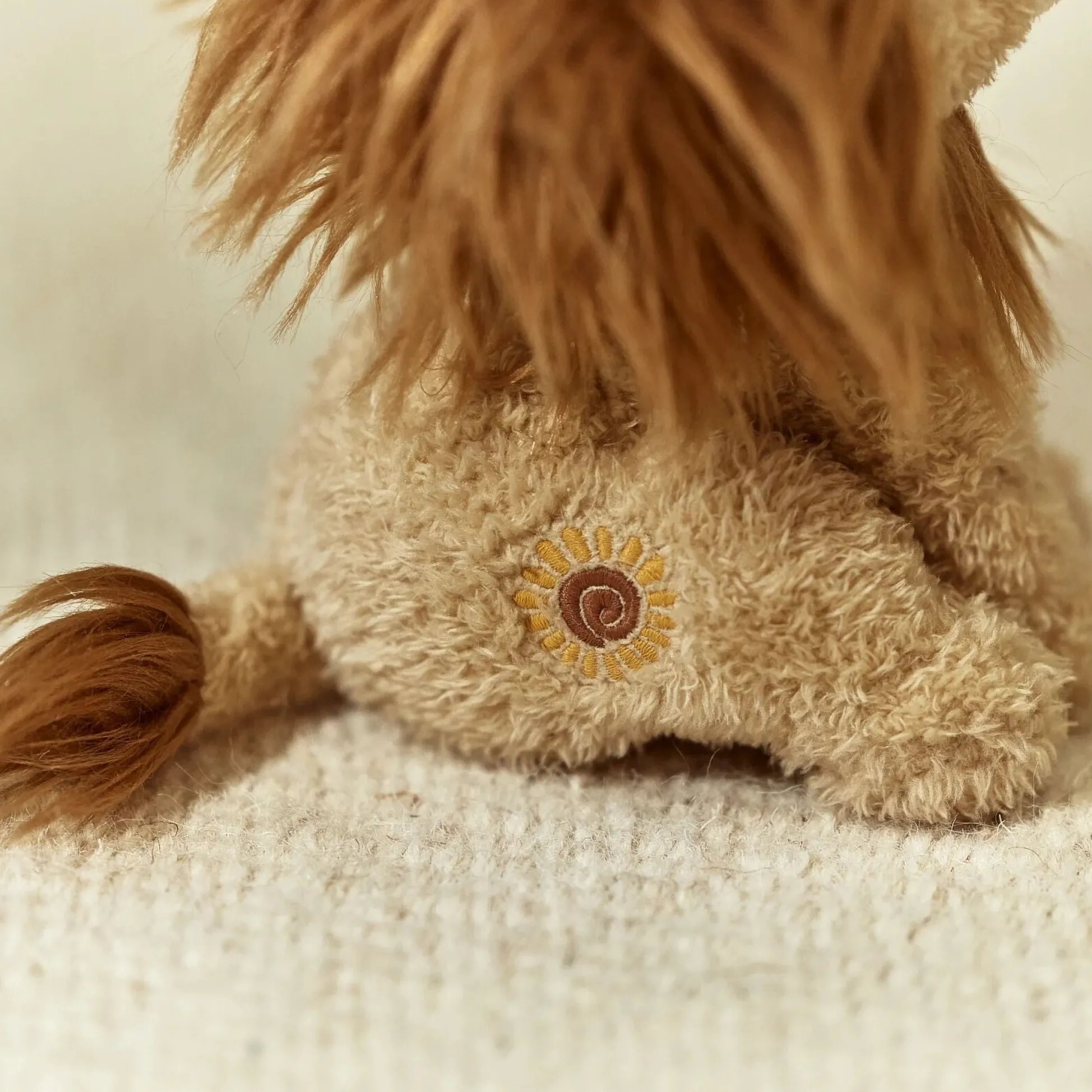 Knuffel Leeuw - Geel - 17 cm