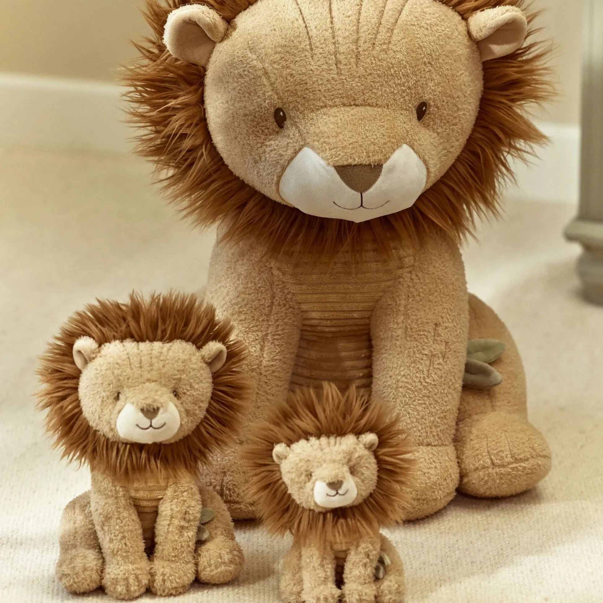 Knuffel Leeuw - Geel - 25 cm
