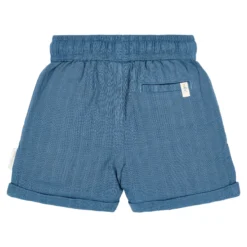 Korte broek linnen - Blauw