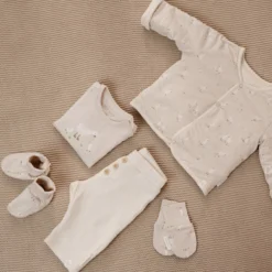 Krabwantjes - Beige - Maat one size - Newborn Naturals - Little Goose