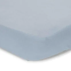 Ledikant hoeslaken - Blauw - Essentials
