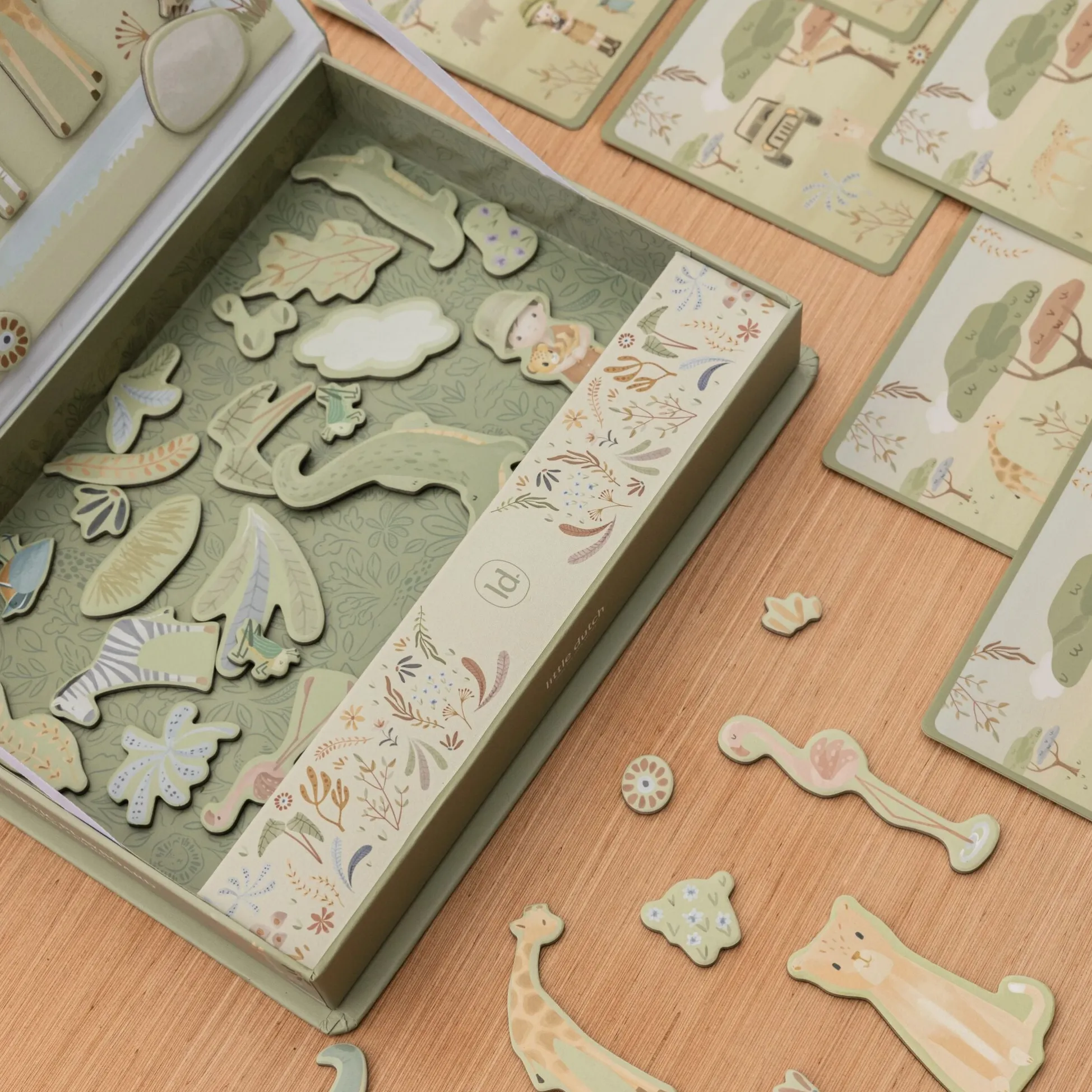 Magnetisch speelbord Safari dieren