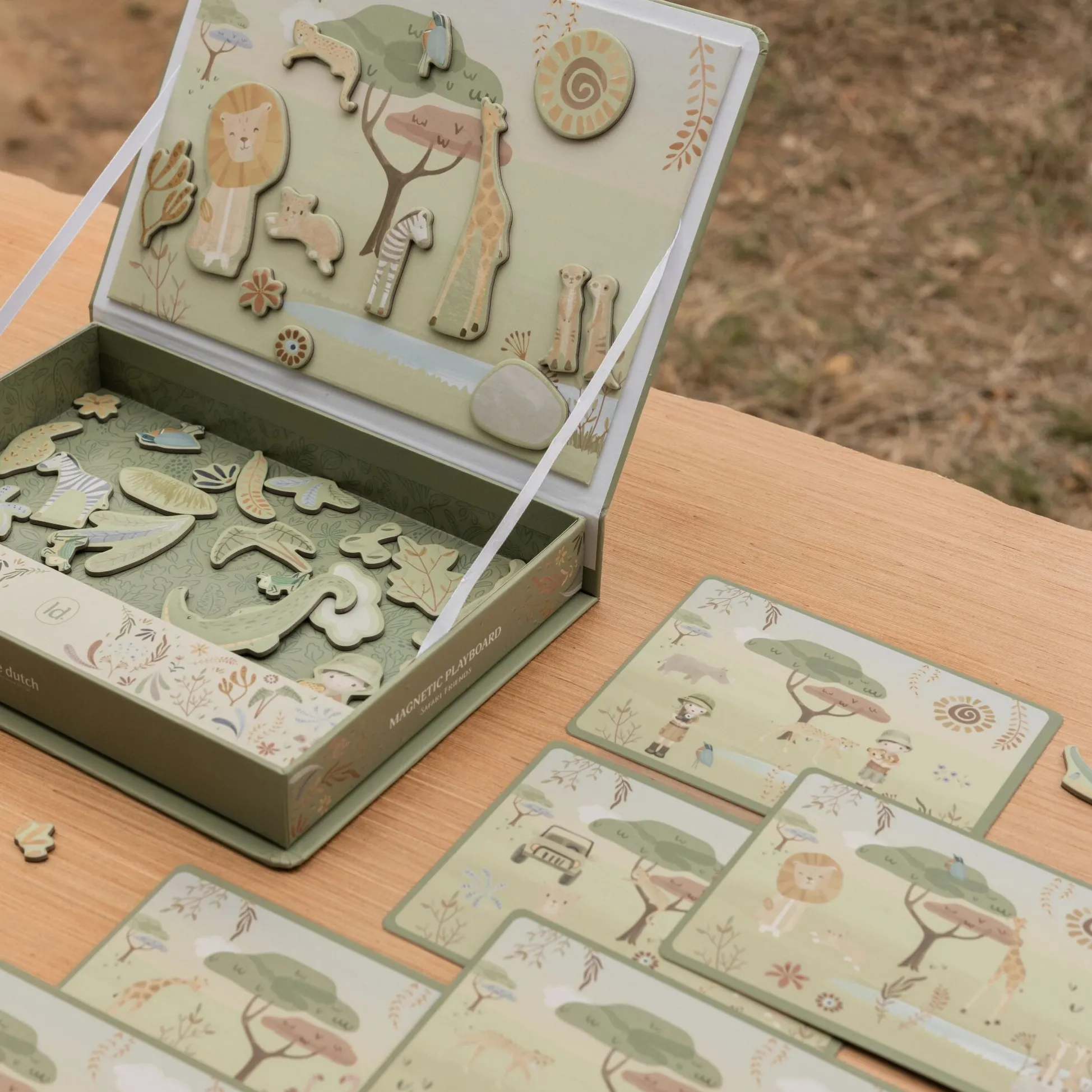 Magnetisch speelbord Safari dieren