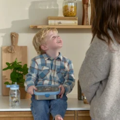 Mepal Drinkfles met rietje 450 ml - Blauw