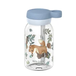 Mepal Drinkfles met rietje 450 ml - Blauw