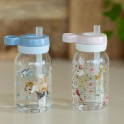 Mepal Drinkfles met rietje 450 ml - Blauw