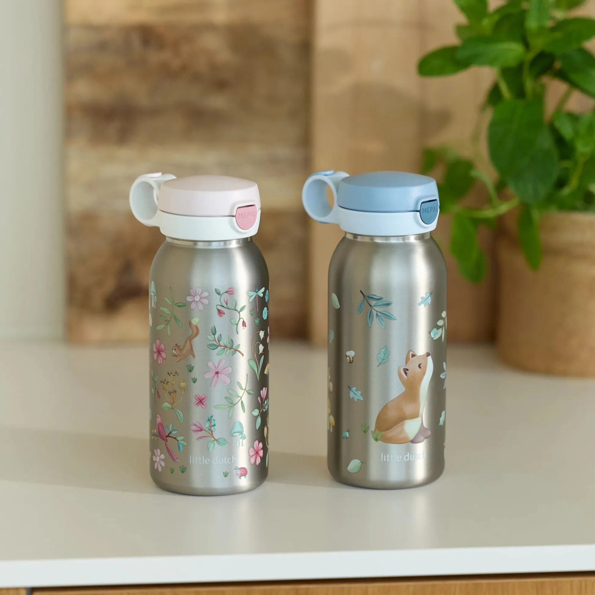 Mepal RVS thermosfles pop-up 500 ml - Roze