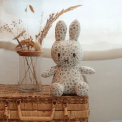 nijntje knuffel all-over print 20 cm - Blauw - Lucky Leaves