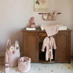 Opbergmand XL - Roze - Fairy Floral