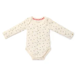 2-pack kerst romper lange mouw – Beige