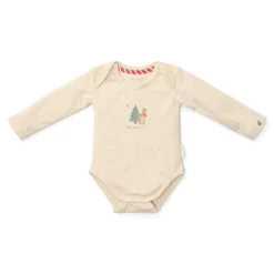 2-pack kerst romper lange mouw – Beige