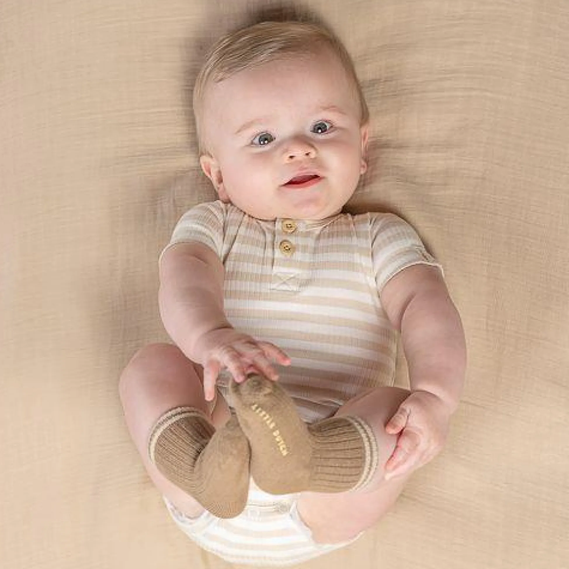 3-pack sokken - Zand - Newborn Naturals - Baby Bunny