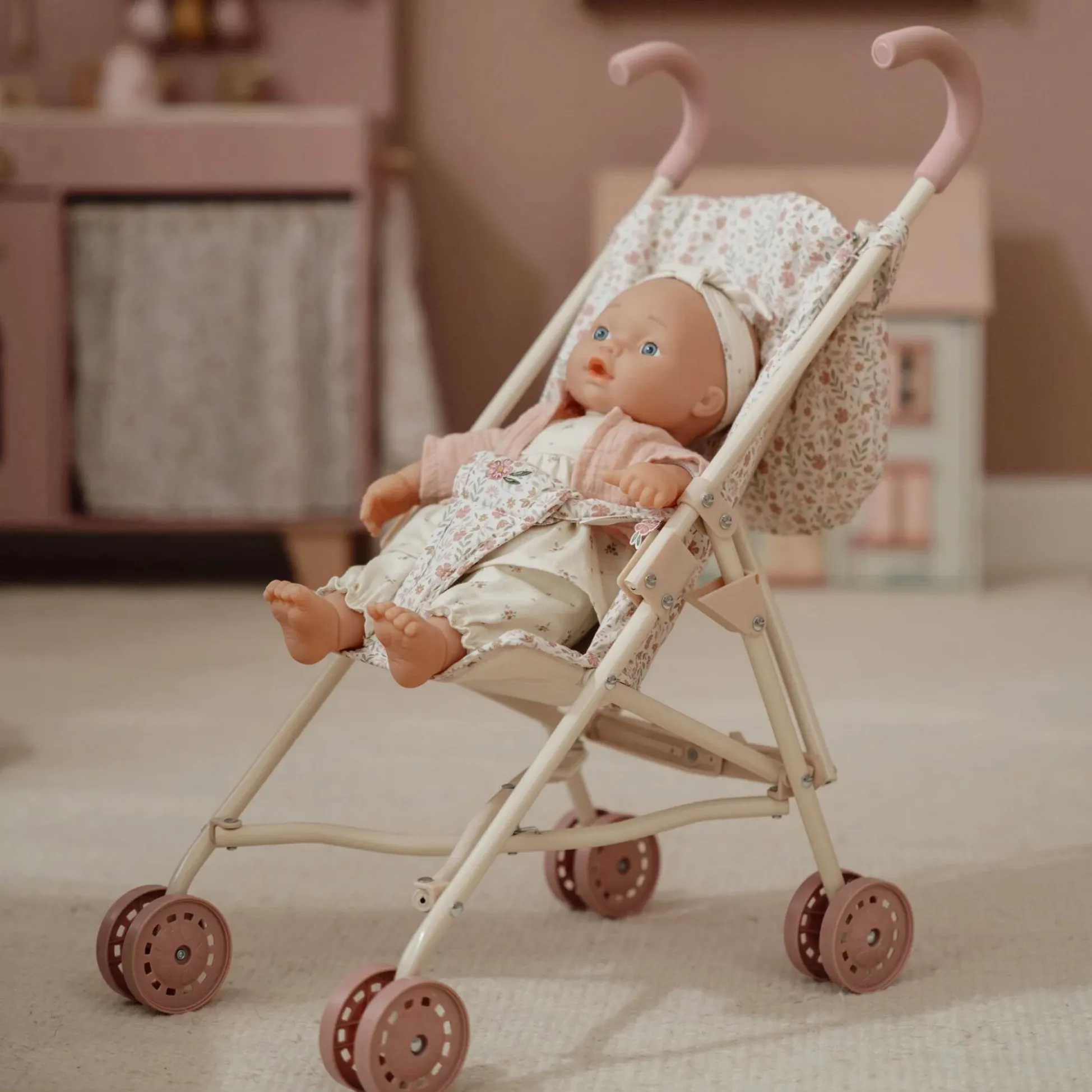 Poppenbuggy – Roze – Essentials – Soft Flowers