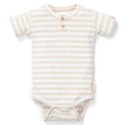 Romper korte mouw - Zand - Newborn Naturals