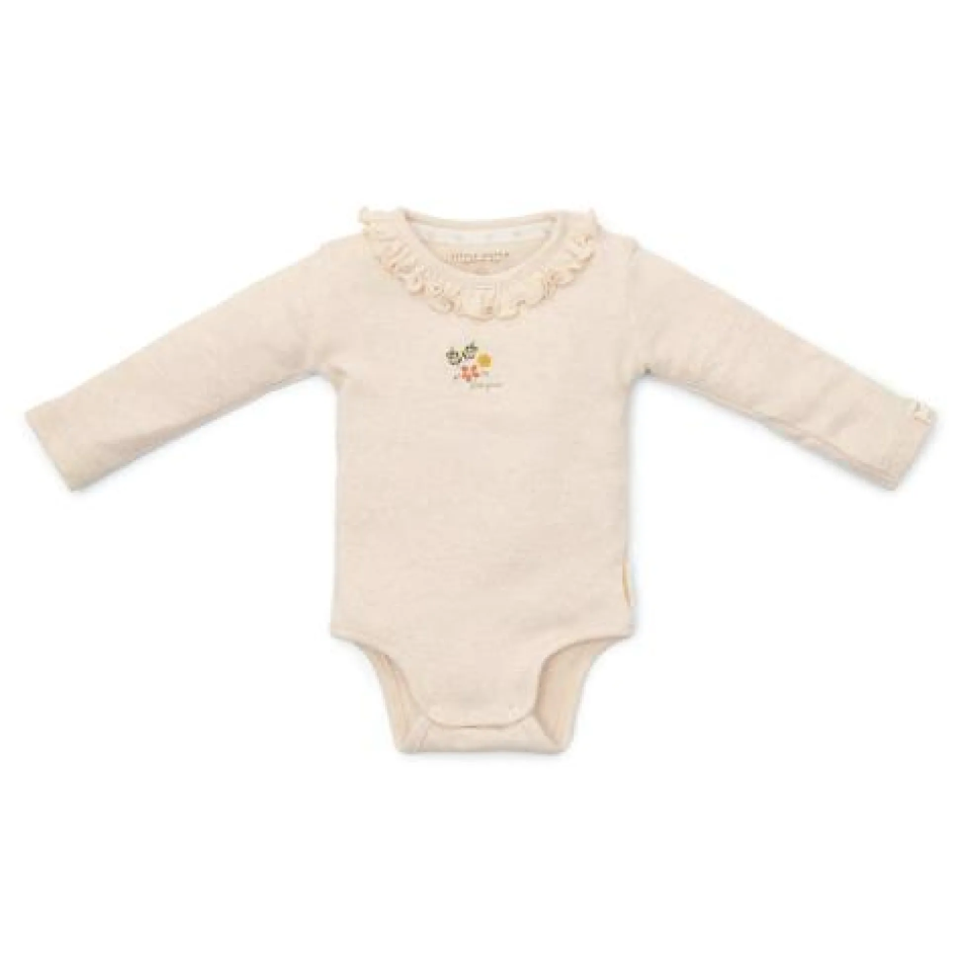 Romper lange mouw - Zand - Little Farm - Opdruk