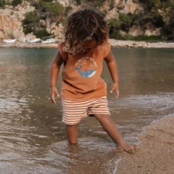 Shirt en short set - Bruin