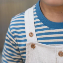 Shirt korte mouw - Blauw - Indigo Sand Stripe