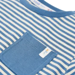 Shirt korte mouw - Blauw - Indigo Sand Stripe