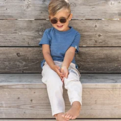 Shirt korte mouw - Blauw - Indigo Stripe