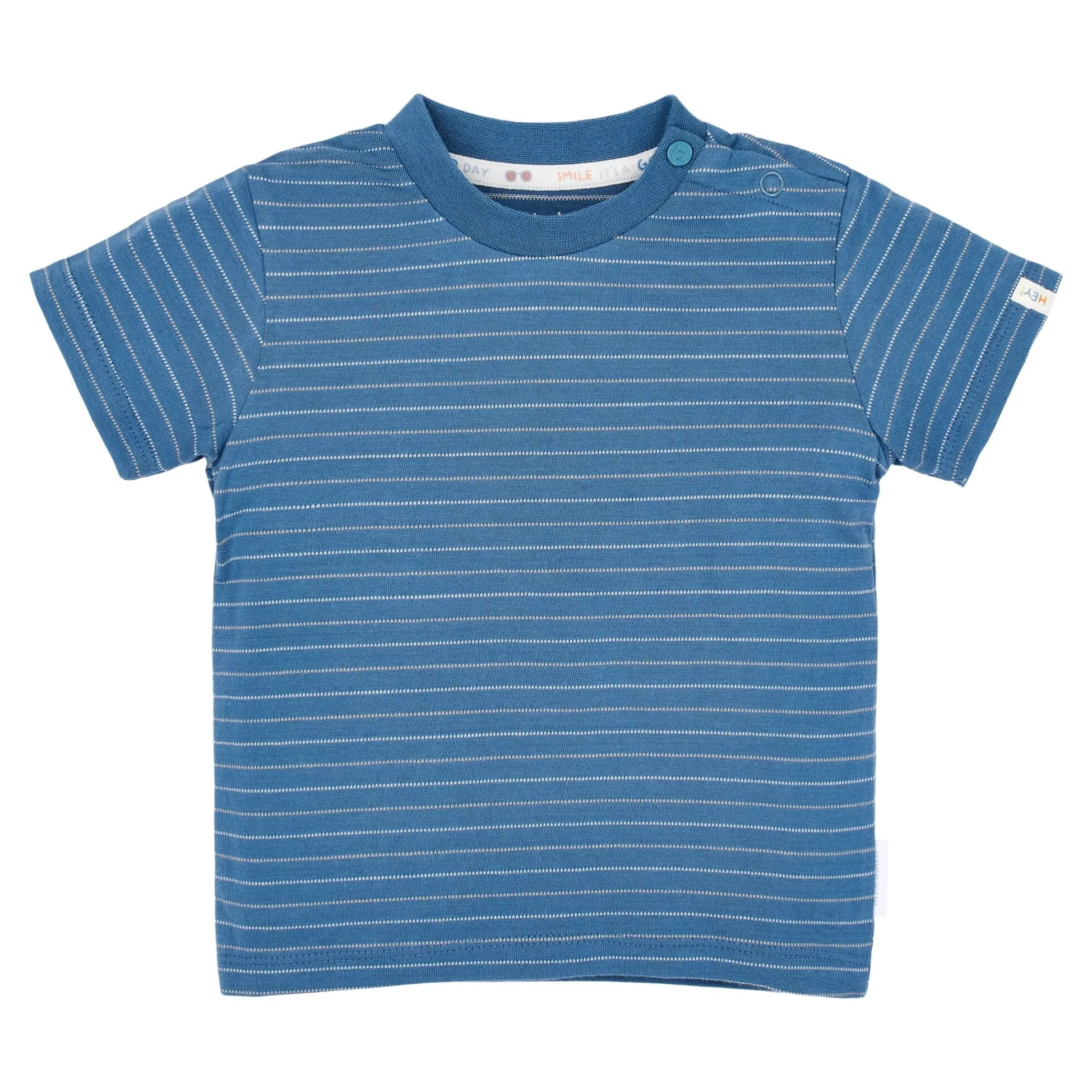 Shirt korte mouw - Blauw - Indigo Stripe