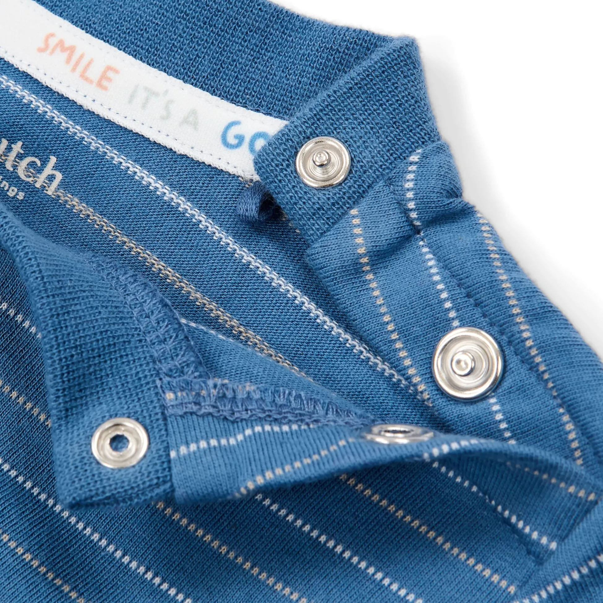 Shirt korte mouw - Blauw - Indigo Stripe