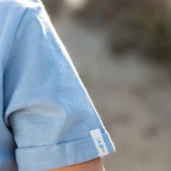 Shirt korte mouw print - Blauw