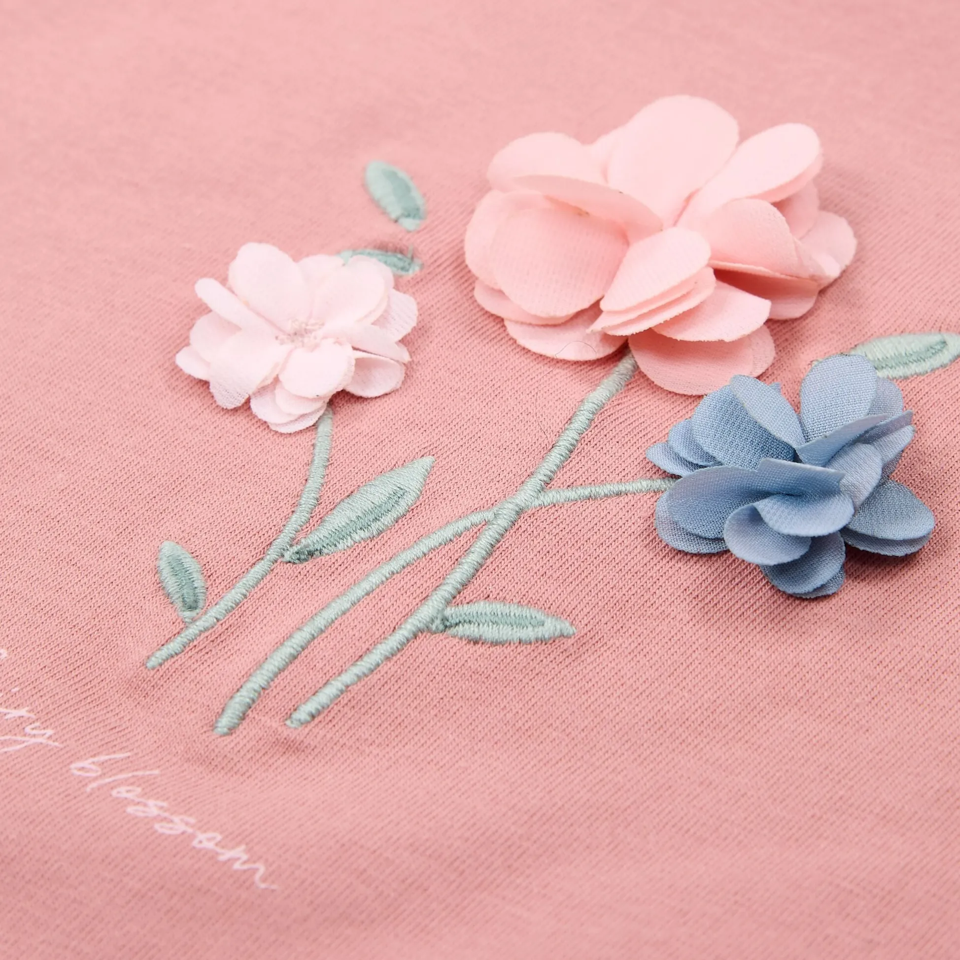 Shirt korte mouw - Ruches - Roze