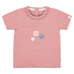 Shirt korte mouw - Ruches - Roze