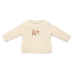 Shirt lange mouw - Zand - Forest Friends - Vosje