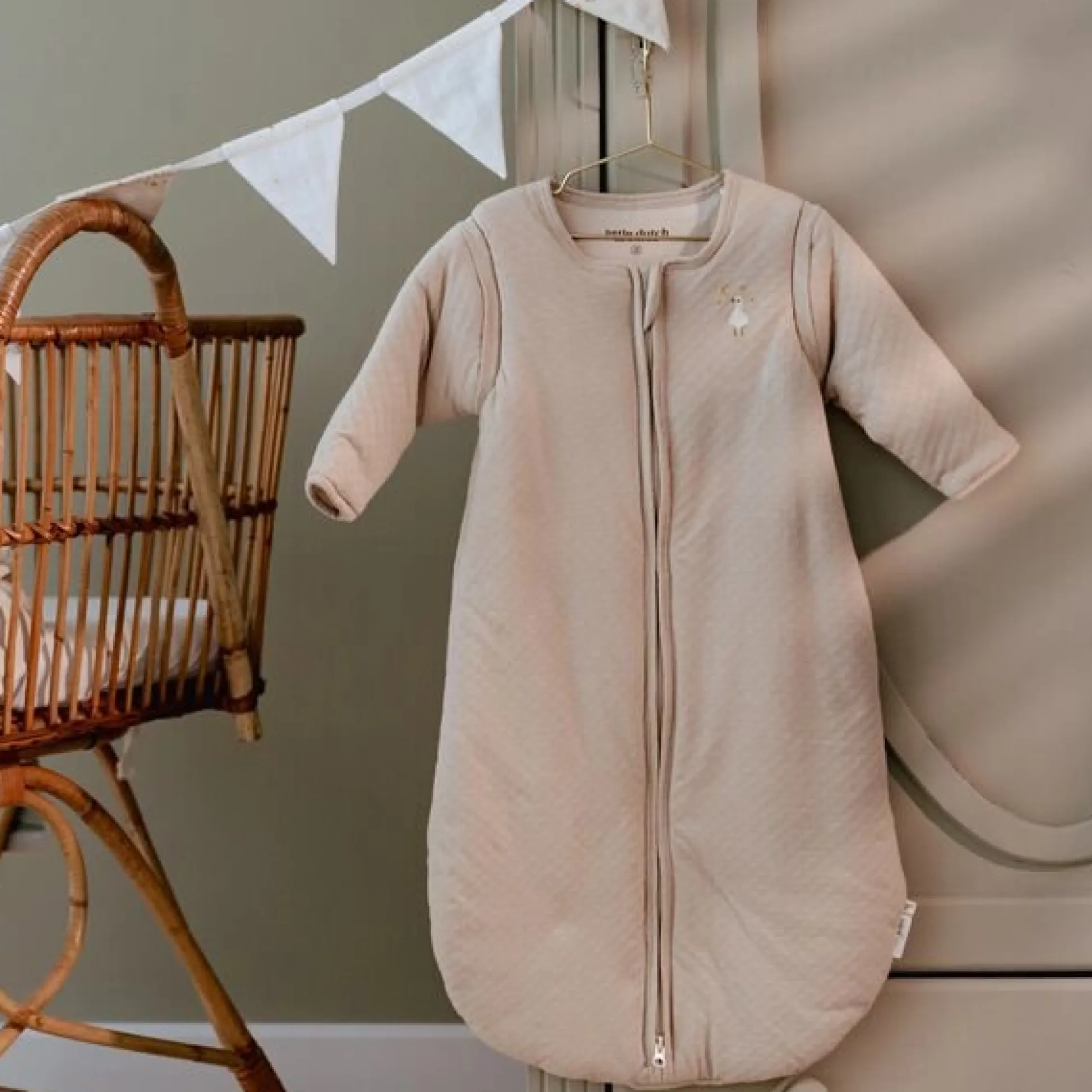 Slaapzak winter – Beige – Maat 70 cm – Newborn Naturals – Little Goose