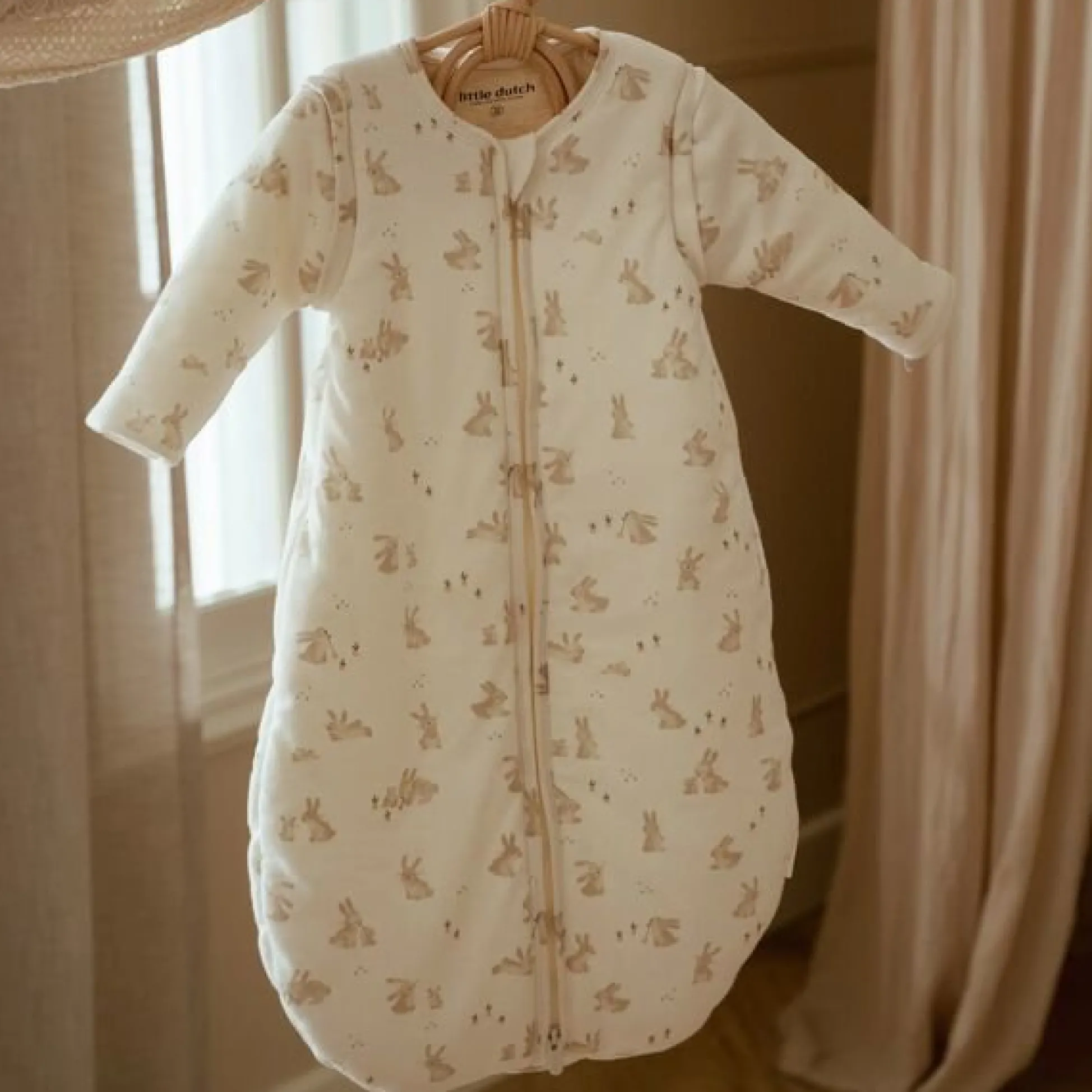 Slaapzak winter – Wit – Maat 70 cm – Newborn Naturals – Baby Bunny