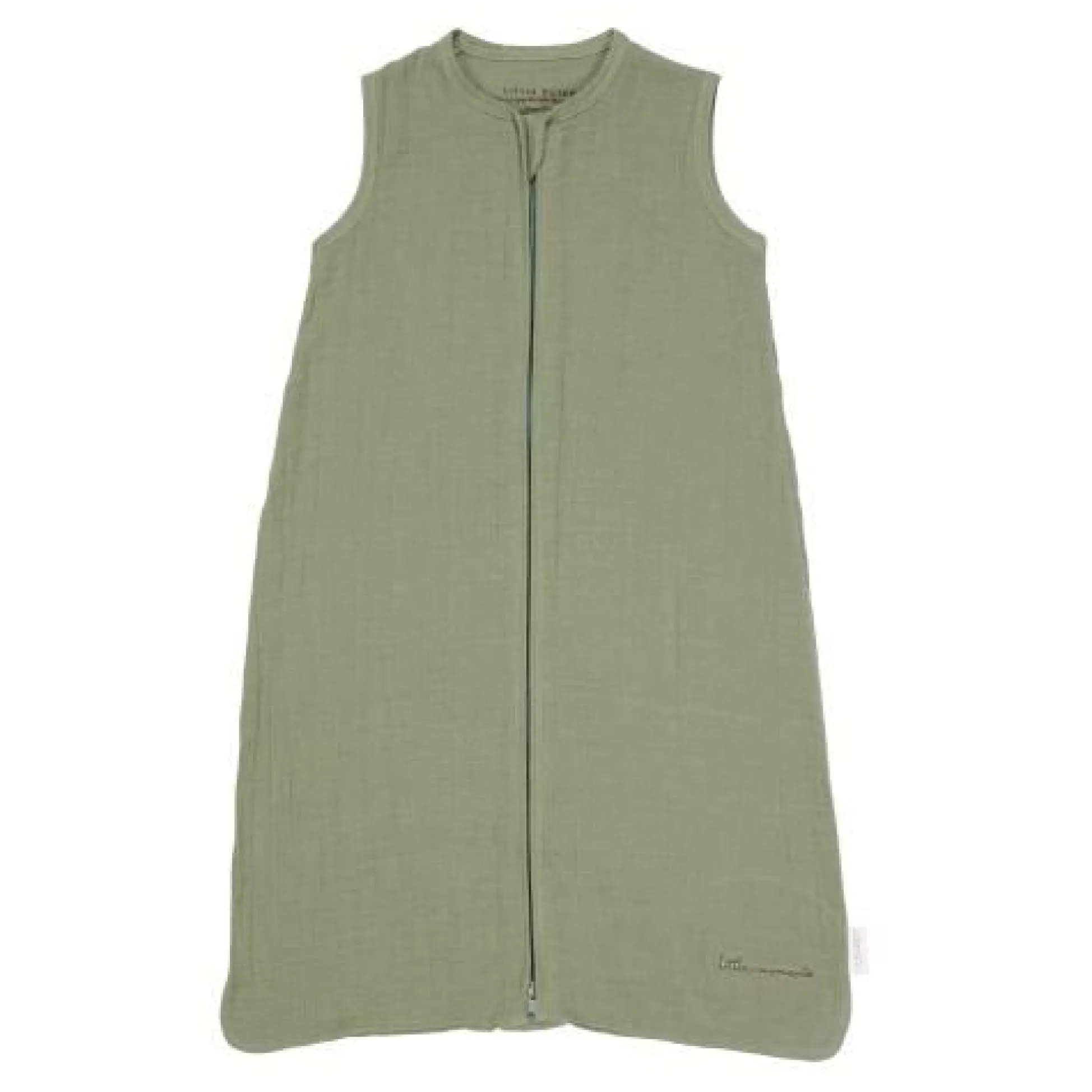 Slaapzak zomer hydrofiel 70 cm - Groen - Maat 70 cm - Little Farm
