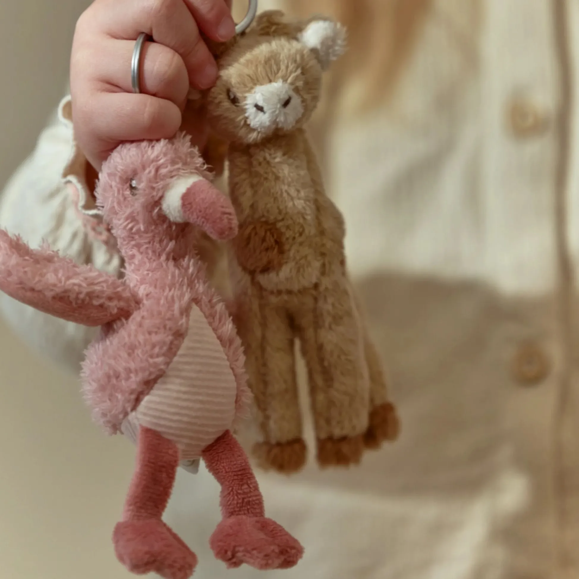 Sleutelhanger Flamingo - Roze
