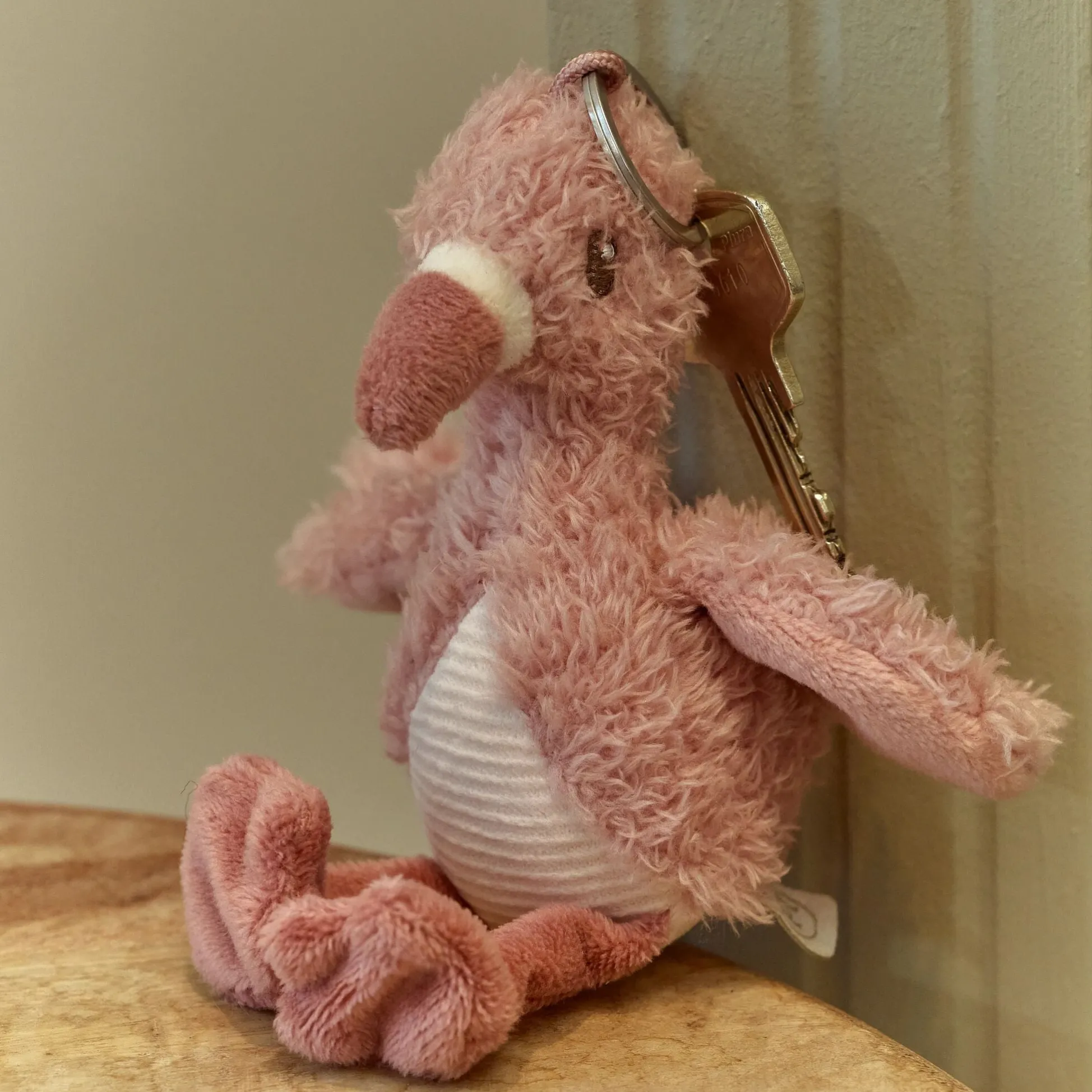 Sleutelhanger Flamingo - Roze
