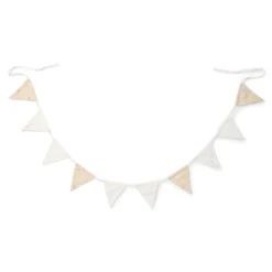 Slinger met vlaggetjes - Beige - Newborn Naturals - Little Goose
