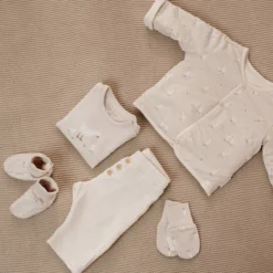 Slofjes - Zand - Newborn Naturals - Little Goose