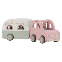 Speelgoed auto met caravan - Meerkleurig - Essentials