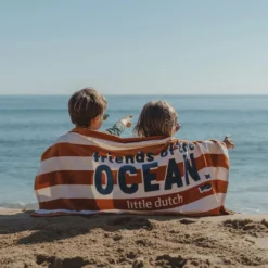 Strandhanddoek - Bruin - Ocean Brown Stripes