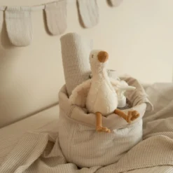 Swaddle - Beige streepjes - 120 cm