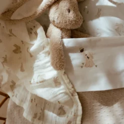 Swaddle - Wit - 120 cm - Newborn Naturals - Baby Bunny