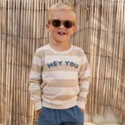Sweater - Zand - Biscuit Stripe