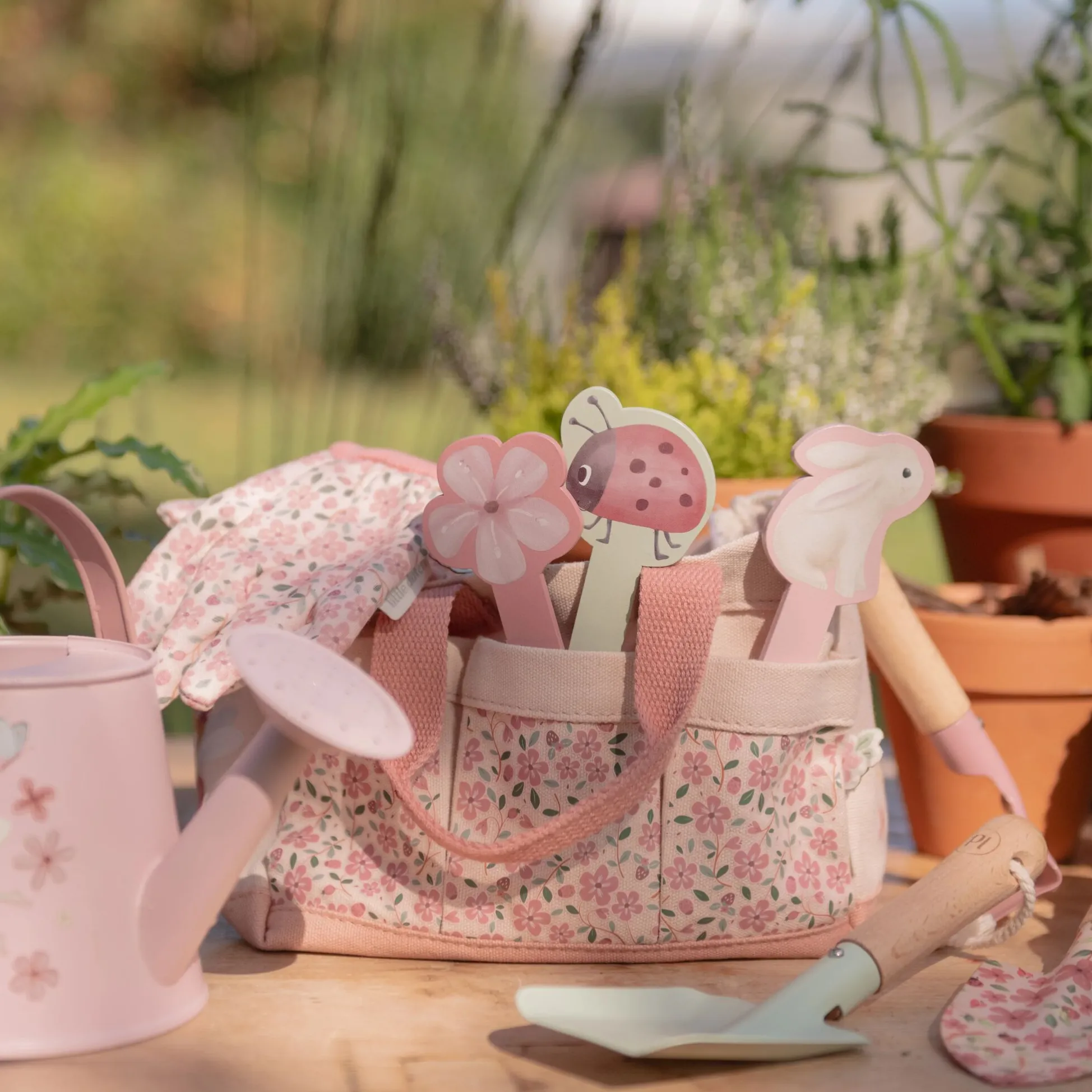 Tuin cadeauset - 10-delig - Roze