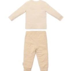 Tweedelige pyjama - Zand - Gestreept