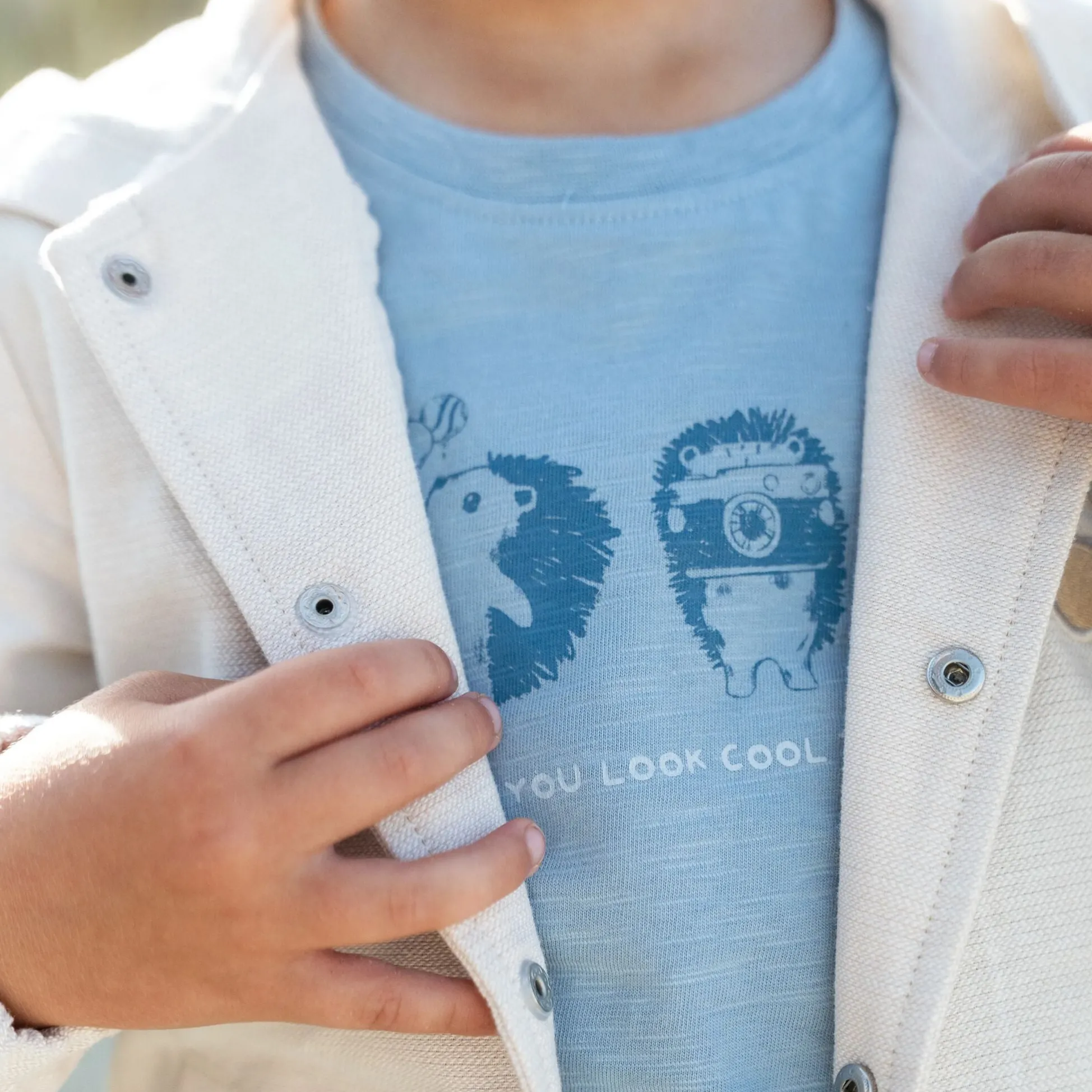 Vest met capuchon - Zand