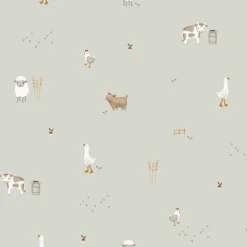 Vliesbehang Little Farm