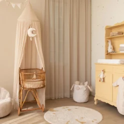 Vloerkleed rond - Wit - Newborn Naturals - Little Goose