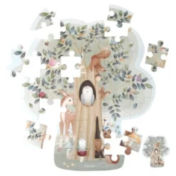 Vloerpuzzel - Blauw - Forest Friends