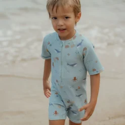 Zwempak korte mouw - Groen - Ocean Friends