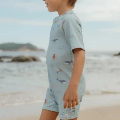 Zwempak korte mouw - Groen - Ocean Friends